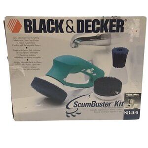 Black & Decker ScumBuster Kit SB400 VersaPak Cordless Tiler Scrubber Open Box